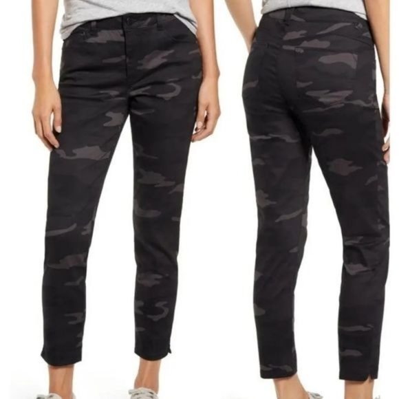 WIT & WISDOM Ab-Solution Camo High Waist Ankle Skinny Pants in Black - 6P - Picture 3 of 3